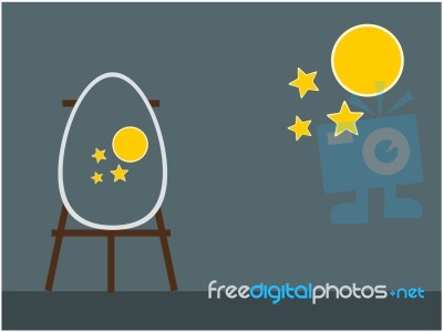 Easter Egg Background Illustration Stock Image