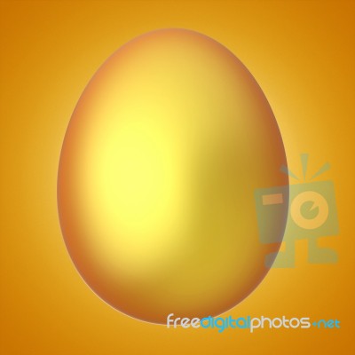 Easter Egg Indicates Blank Space And Copyspace Stock Image