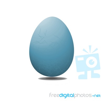 Easter Egg With Straw Stock Image