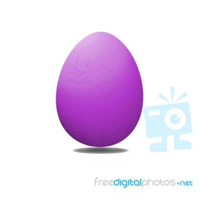 Easter Egg With Straw Stock Image