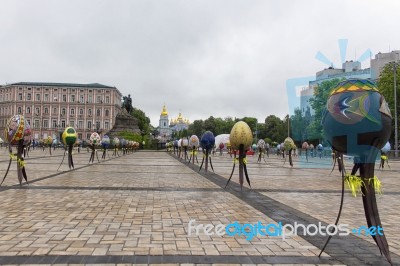 Easter Eggs Festival Stock Photo