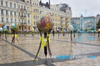 Easter Eggs Festival Stock Photo