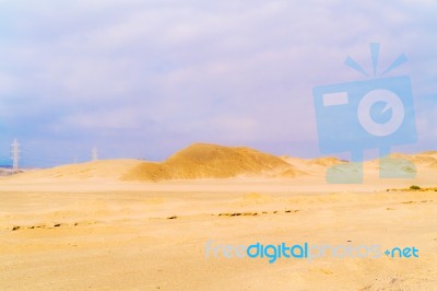 Eastern Desert Landscape In Egypt Stock Photo