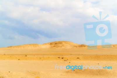 Eastern Desert Landscape In Egypt Stock Photo