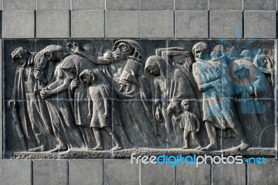 Eastern Side Monument To The 70th Anniversary Of The Warsaw Ghet… Stock Photo