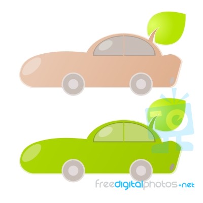 Eco Car Stock Image