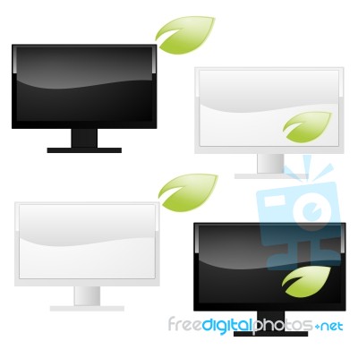 Eco Computer Stock Image