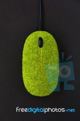 Eco Computer Mouse Stock Photo