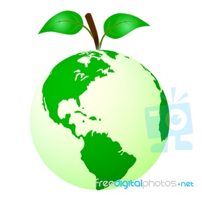 Eco Friendly Indicates Reuse Protection And Recycling Stock Image