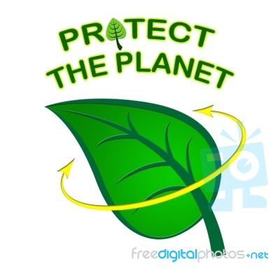 Eco Friendly Represents Earth Day And Conservation Stock Image