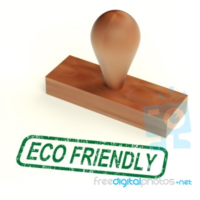 Eco Friendly Rubber Stamp Stock Image