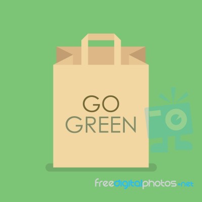 Eco Friendly Shopping Bag Stock Image