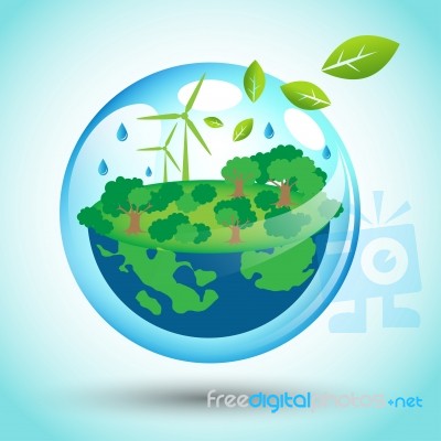 Eco Friendly World For Earth Day Stock Image