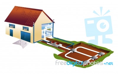 Ecological House Stock Image