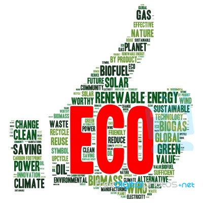 Ecology Earth Concept Word Collage Stock Image