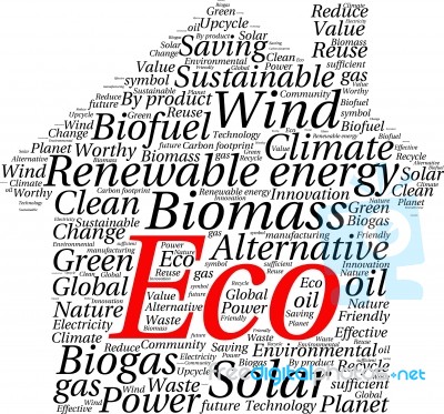 Ecology Earth Concept Word Collage Stock Image