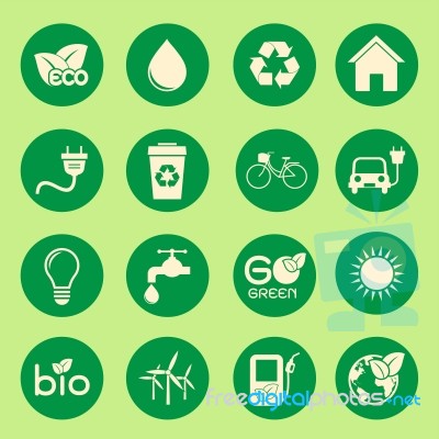 Ecology Icon Stock Image