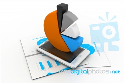 Economical Business Chart Stock Image