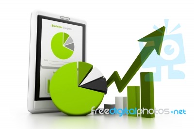 Economical Business Chart Stock Image