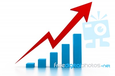 Economical Business Graph Stock Image