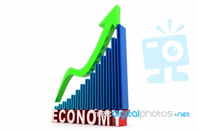 Economical Business Graph Stock Image