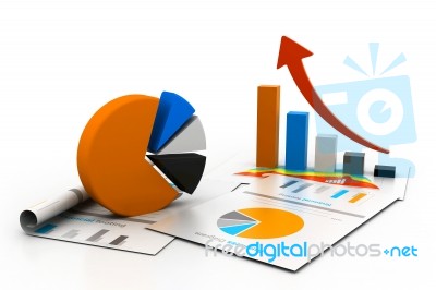 Economical Chart And Graph Stock Image