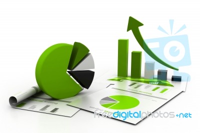 Economical Chart And Graph Stock Image