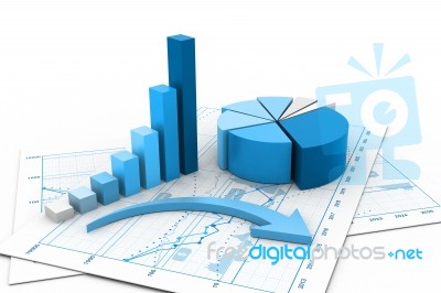 Economical Chart And Graph Stock Image