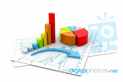 Economical Chart And Graph Stock Image