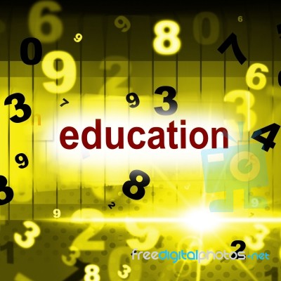 Educate Education Indicates School College And Schooling Stock Image