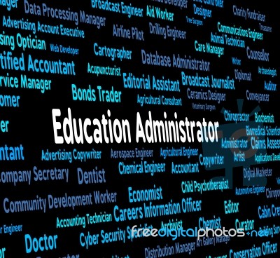 Education Administrator Representing Give Lessons And Educating Stock Image