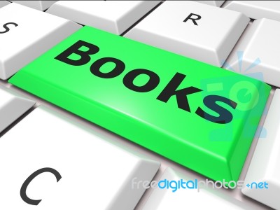 Education Books Indicates World Wide Web And Learn Stock Image