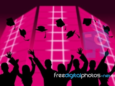 Education Graduation Shows Educating Graduates And Graduate Stock Image