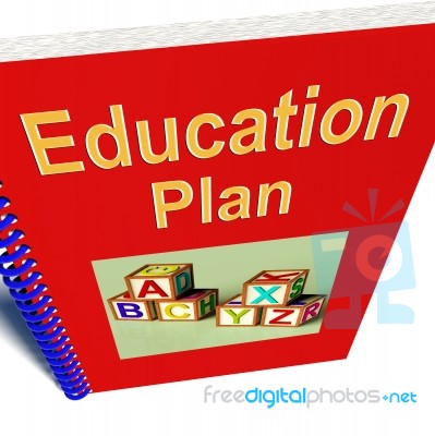 Education Plan Book Stock Image