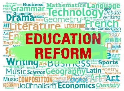 Education Reform Represents Make Better And Amended Stock Image