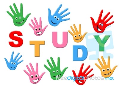 Education Study Shows Youths Youngsters And College Stock Image