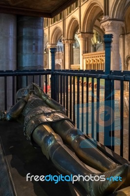 Edward Plantagenets (the Black Prince) Tomb In Canterbury Cathed… Stock Photo