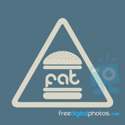 Effect Of A Hamburger Stock Image