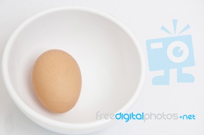 Egg In Cup Stock Photo