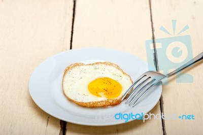 Egg Sunny Side Up Stock Photo