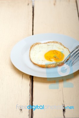 Egg Sunny Side Up Stock Photo