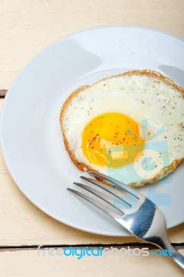 Egg Sunny Side Up Stock Photo