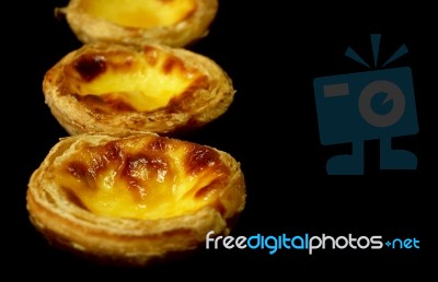 Egg Tarts Stock Photo