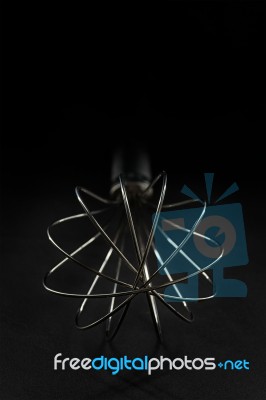 Eggbeater On Black Background Stock Photo