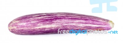 Eggplant Isolated On A White Background Stock Photo