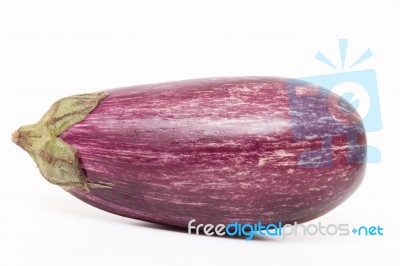 Eggplant Isolated On A White Background Stock Photo