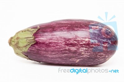 Eggplant Isolated On A White Background Stock Photo