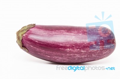 Eggplant Isolated On A White Background Stock Photo