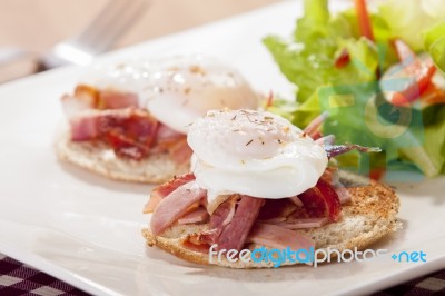 Eggs Benedict Stock Photo