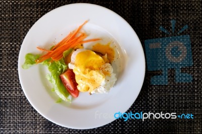 Eggs Benedict Stock Photo